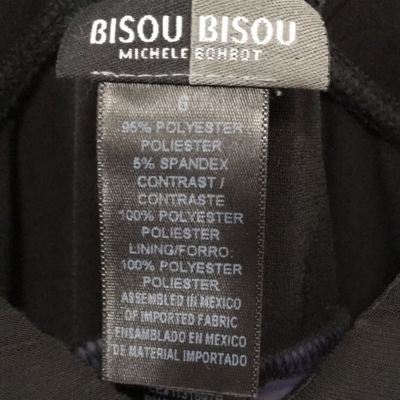 𝅺Vintage Y2K Michelle BohBot Bisou Bisou Little Black Dress Size 6 - Picture 4 of 9